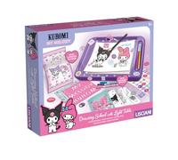Lisciani - Escuela de Dibujo Kuromi y My Melody para Niños a Partir de 5 Años - Juego Creativo con Caja de Luz para Cubiertas - Barrería Perfumada, Rhinestone y Pegatinas - Juguetes Educativos Niñas
