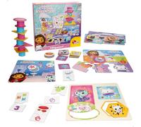 Lisciani Gabby's Dollhouse - Juegos de mesa 10 en 1, multijuegos, juegos niños 3 años, juguetes infantiles educativos, incluye juego de puzle, memo, colores, números, bingo, formas, asociaciones,