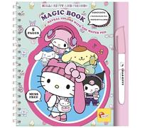 Lisciani - Hello Kitty and Friends - Libro Mágico De Agua Reutilizable para Niños A Partir De 3 Años - Juguete Educativo con 12 Páginas Y Rotulador De Agua - Actividad Creativa Sin Manchas