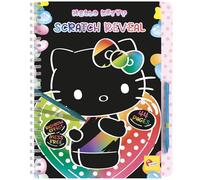 Lisciani - Hello Kitty - Libro De Rascar Scratch Reveal para Niños A Partir De 5 Años - 44 Páginas con Lápiz De Rascar - Efecto Arcoíris Multicolor - Desarrollo De Motricidad Fina - Idea De Regalo