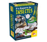 Lisciani I'm A Genius - Descubrimiento de insectos para niños a partir de 7 años - Kit de observación - Captura y observación de insectos - Red y Observatorio incluido - Juego educativo - Fabricado en