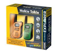 Lisciani - I'm a Genius Explorer - Walkie Talkies para niños a Partir de 7 años - Alcance hasta 5 km - Linterna y brújula integradas - Botón SOS y multicanal - Juego de exploración al Aire Libre