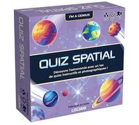 Lisciani I'm A Genius Quiz Spatial - Juego de Mesa Quiz Astronomía Infantil Desde 6 años - Planetas Galaxies Constellations Universo - Bandeja Spinner Cartas - Juego Familia