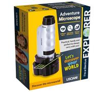 Lisciani - I'm GENIUS - Descubriendo el Micro Mundo - Microscopio Portátil - Kit Educativo - Experimentos Científicos para Niños - Desde 7 Años en Adelante