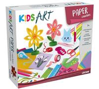 Lisciani Kit creativo de papel para 7-12 años – 20 hojas, quilling, tijeras y pegamento