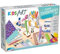 Lisciani - Kids Art Super Stationery Kit - Set de papelería Creativa para niños a Partir de 7 años - Actividad de decoración y Coloreado - Cuadernos, Accesorios creativos y portalápiz Gato
