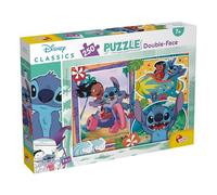 Lisciani - Lilo y Stitch - Puzzle Doble Cara 250 Piezas - Desde 7 Años | Cartón Grueso Fácil de Manipular - Reverso en Blanco y Negro por Decorar - 250 Piezas Gruesas - Formato Final 50 x 35 cm