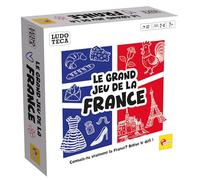 Lisciani - Ludoteca Le Grand Jeu De France - Juego de mesa Quiz Cultura General y Puzzle Educativo para Niños desde 7 años - Juego familiar interactivo de 2 a 4 jugadores - Partes rápidas de 30