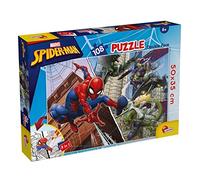 Lisciani - Marvel Spider-Man - Puzzle de 108 Piezas - Desde 4 Años | Gran Rompecabezas de Suelo - Escena del Superhéroe por Colorear al Dorso - Destreza Manual y Golpe de Vista - Mide 70 x 50 cm