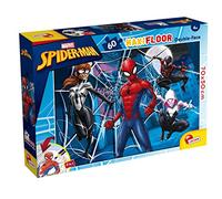 Lisciani - MARVEL - Spiderman - MaxiFloor Puzzle de 60 piezas - Puzzle 2 en 1 - Doble cara - Espalda para colorear - Juego educativo - A partir de 4 años - Fomenta la creatividad - 70 x 50 cm