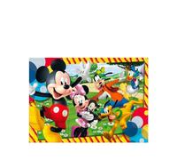 Lisciani - Mickey Mouse - Set de 4 Puzzles de 48 Piezas - Desde 4 Años | Puzzles Doble Cara 2 en 1 - Cuatro Modelos Distintos con Dorso para Colorear - 4 Rotuladores - 192 Piezas, 35 x 25 cm