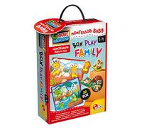 Lisciani Juego educativo Montessori Baby Box Play Family táctil para bebés a partir de 1 año 92727