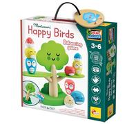 Lisciani Juego Montessori Baby Wood Equilibrio de los Árboles – Madera natural 3-6 años