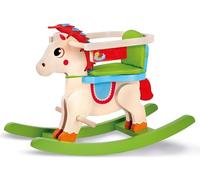 Lisciani - MONTESSORI DE MADERA - Mi bebé pony - Caballo Balancín Electrónico de Madera Parlante - Para Niños de 1 a 3 años - Desarrollo Motor y Equilibrio - Estable y Seguro - Con Sonidos y Melodías