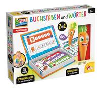 Lisciani Montessori - Juego educativo 2 en 1, letras y formas magnéticas, tarjetas de aprendizaje, bolígrafo parlante, juguetes preescolares a partir de 3 años, prueba para padres y profesores, juegos