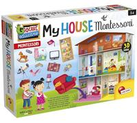 Lisciani - MONTESSORI - Mi Casa 3D - Rompecabezas - Juego de memoria - Juego educativo - A partir de 3 años - Fomenta la curiosidad, la memoria, la lógica y la autonomía