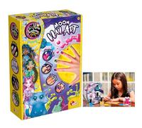 Lisciani - MOON ACADEMY - Kit de manicura mágica para niños 7+ - Esmalte fosforescente, magnético y craquelado - Set de uñas para niños - Actividad manual - Idea de regalo