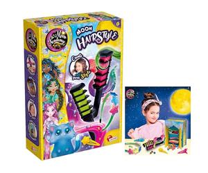 Lisciani - MOON ACADEMY - Moon Hairstyle - Juego de peluquería para niños 7+ - Kit de peluquería creativa con accesorios para el cabello - Idea regalo cumpleaños - De 7 a 12 años