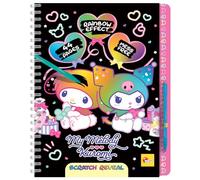 Lisciani - My Melody y Kuromi - Libro de Rascar Hello Kitty - Desde 5 Años | Cuaderno Creativo sin Manchas - Motivos Revelados con el Punzón Incluido - Precisión y Motricidad Fina - 44 Páginas Arcoíris