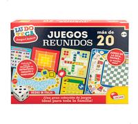 Colorbaby Lisciani - Pack 20 Juegos Reunidos, 2 tableros multijuego, Fichas de cartón, 1 Dado, Juego de la oca, Múltiples Jugadores, Juegos de Mesa, Juguete Educativo, Juguetes niños 6 años, 47638