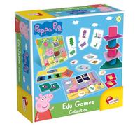 Lisciani - Peppa Pig - Colección de 10 Juegos Educativos - Juego de Memoria, Formas y Colores, Puzzles, Números, Busca Y Encuentra - Para Niños a Partir de 2 Años