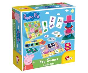Lisciani - Peppa Pig - Colección de 10 Juegos Educativos - Juego de Memoria, Formas y Colores, Puzzles, Números, Busca Y Encuentra - Para Niños a Partir de 2 Años