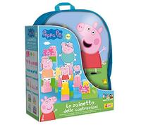 Lisciani - Peppa Pig - Mochila con Bloques de Construcción - Desde 1 Año