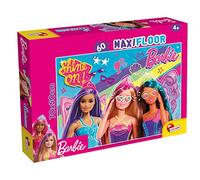 Lisciani - Puzzle BARBIE Maxifloor 60 - Desarrolla la Destreza y la Coordinación Mano-Ojo - Puzzle Brillante 70x50 - 60 Piezas - Ideal para Fiestas y Actividades Diarias