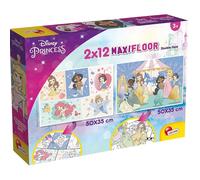 Lisciani Puzzle De Princesa Disney Doble Cara Maxi De Suelo 2x12 Piezas
