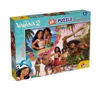 Lisciani - Puzzle DISNEY - VAIANA MaxiPlus - Puzzle 48 piezas doble cara niños 4+ - Tablero para colorear - 25x35 cm - Juego educativo Disney - Regalo para niña o niño
