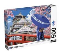 Lisciani - Puzzle Japón Sakura 500 Piezas Super Shine Adultos Desde 14 Años - Póster Incluido - Impresión Brillante Piezas Encajables 50x35 cm y Póster 70x50 cm