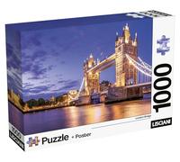 Lisciani - Puzzle Londres Big Ben 1000 Piezas Super Shine Adultos Desde 14 Años - Póster Incluido - Impresión Brillante Piezas Encajables 50x35 cm y Póster 70x50 cm
