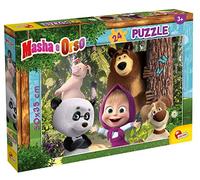 Lisciani - Puzzle Masha y Orso - 24 Piezas - Juego de Reflexión y Paciencia - Juego Educativo - 50 x 35 Cm - En Paisaje - Para Niños a Partir de 3 Años