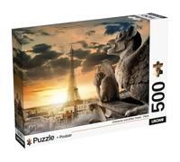 Lisciani - Puzzle París Torre Eiffel 500 Piezas Super Shine Adultos Desde 14 Años - Póster Incluido - Impresión Brillante Piezas Encajables 50x35 cm y Póster 70x50 cm