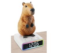 Lisciani - Rainy Days Capybara - Reloj Despertador Digital LED RGB - Luz de Ambiente Multicolor - Tonos Divertidos - Actividad sin Pantalla para Adolescentes a Partir de 12 años