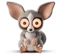 Lisciani - Rainy Days - Lámpara LED Bush Baby Decorativa - Desde 12 Años | Luz Nocturna con Figura Animal - Intensidad Regulable y Luz Tenue - Ritual antes de Dormir - Recargable por USB Tipo C