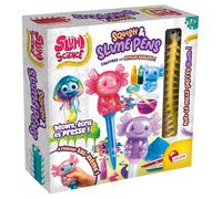 Lisciani Slumi Science Squish & Slime Pens - Kit de creación de bolígrafos Axolotl para niños a Partir de 7 años - Actividad Slime DIY - Decoración de Plumas y Perlas - Experiencia Creativa Sensorial
