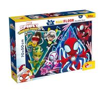 Lisciani - SPIDEY MARVEL PUZZLE - Doble Cara para Colorear - Superhéroes en Acción - 48 Piezas - Desde 4 años - Puzzle de Superhéroes - Juego de Reflexión - Creatividad y Aprendizaje