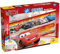 Liscianigiochi 47231 Cars Puzzle infantil para colorear coches, 60 piezas, 50x35 cm, Doble cara, para colorear, 2 en 1, Puzzles infantiles para niños, para pintar, Juegos Disney, para niño 4 años