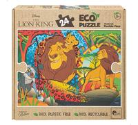 Lisciani - DISNEY Eco Puzzle DF El Rey León 24 piezas - 100% reciclable - 100% libre de plástico - Respetuoso con el medio ambiente - Tinta auténtica (sin cobalto) - Sólo papel sin estucar
