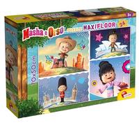 Liscianigiochi 86085 And The Bear Lisciani Giochi - Maxi Puzzle de Masha y el Oso de 24 piezas-Puzle para niños, single, color fantástico