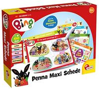 Liscianigiochi-Lisciani Juegos Bing Pluma Maxi Tarjetas, Multicolor Giochi 100422