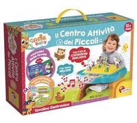 Liscianigiochi, Carotina Baby - Banco electrónico para niños de 1 a 4 años, Desarrollo sensorial, Mesa de Montaje, Kit de construcción, Multicolor, 97067