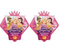 Liscianigiochi Disney Princess set de brazaletes y collares con accesorios, Incluye joyero en forma de corona con cuentas, Cordones y abalorios para crear tus propias joyas (47882) (Paquete de 2)