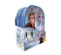 Lisciani- Elsa Frozen Colorear y Dibujar la Escuela, Mochila, pizarras, Manual, rotuladores, Multicolor, Small/Medium (92925)