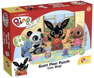 Liscianigiochi Italy GIANT FLOOR PUZZLE 24 PCS 70x50 cm-Ciao BING, color maxi (74716)