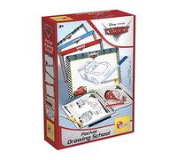 Liscianigiochi-Mickey Mouse Lisciani-Disney Cars Pocket Drawing School(Escuela de Dibujo) -Juego Creativo para niños a Partir de 3 años (92208), Color Bolsillo, M