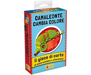Liscianigiochi, Ludoteca Las Tarjetas de los Niños Camaleón Cambio de Color Juego de la Sociedad, 85767