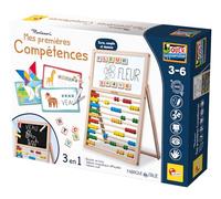 Liscianigiochi Mis primeras Habilidades Caballete - Juego Montessori - Montessori - Tabla de Doble Cara, Letras y números magnéticos