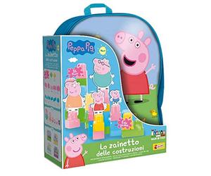 Liscianigiochi - Mochila con construcciones de Peppa Pig para bébés - Juego educativo para niños a partir de 1 año